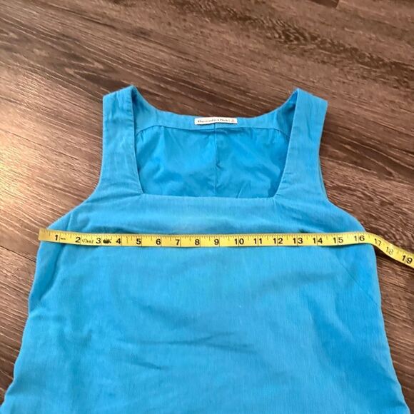 Abercrombie & Fitch Linen Cotton Square Neck Dress - Picture 3 of 6